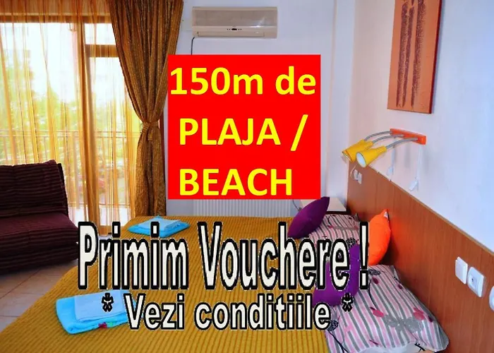 Garsoniere Victor Seaview Aer Conditionat- Bucatarie-Primim Carduri Vacanta-Pet Friendly la 3 minute de Plaja Reyna-Zoom Beach Constanţa